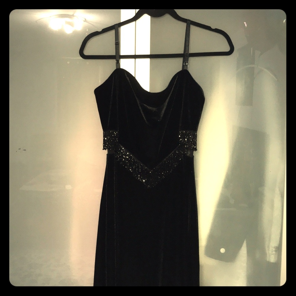 Black womens dress maxi